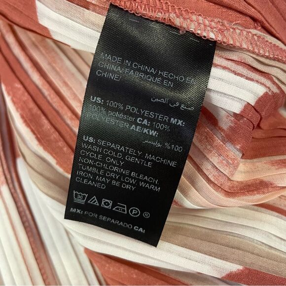 Chico's Travelers Cardigan Longline Open Front Jacket Pink White Size Large - Picture 12 of 12